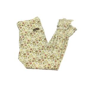 Matilda Jane You & Me Minny Leggings Sz.8 2011 Vintage Floral Ruffle Cuff Pants